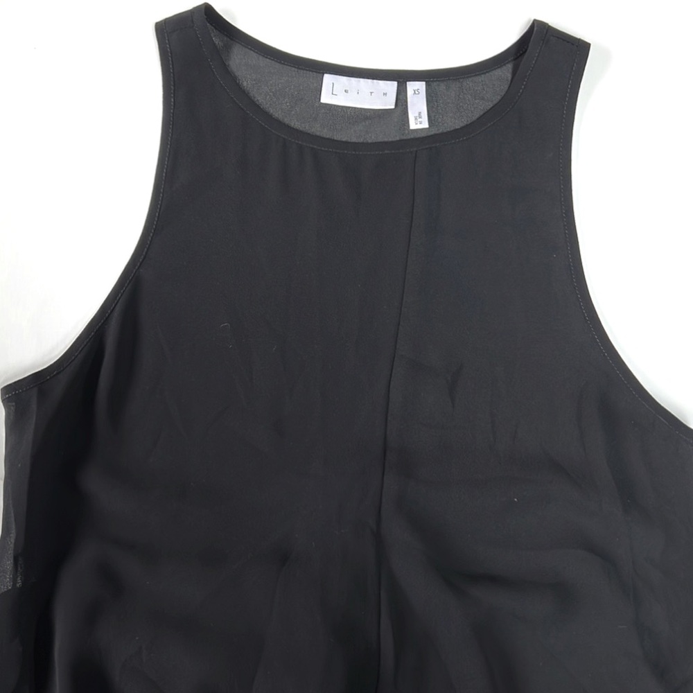 LEITH long black sheer dress - Picture 6 of 9